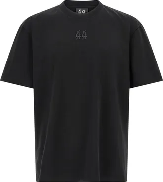44 Label Group Black Logo Crew Neck T-Shirt