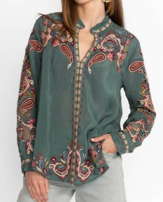 Johnny Was Simone Blouse In Olive