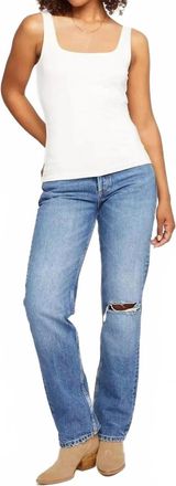 Gentle Fawn Square Neck Tank Top - Plus In White