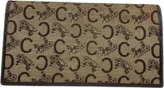 Celine Pre-owned Wallets, female, Brown, Size: ONE SIZE Pre-owned Cotton Wallet