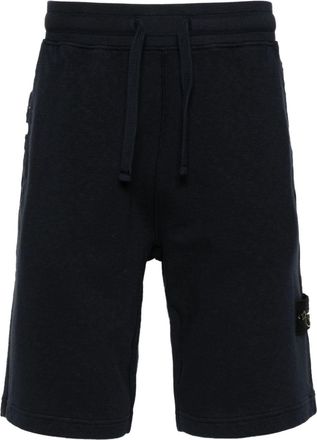 Stone Island Compass cotton bermuda shorts - men - Cotton - M - Blue