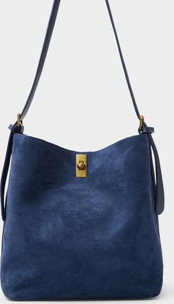 Simons Womens Belt-strap faux-suede bag