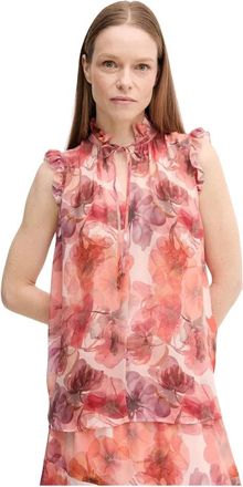 Marc Aurel Sheer Viscose Blouse - Dames - Blouses - Roze - S - Overhemden