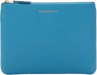 Comme Des Gar&ccedil;ons Tassen, Dames, Blauw, ONE Size, Leer, Big Pouch Classic Line