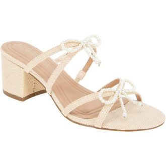 BCBGeneration Sarina Slide Sandal in Natural at Nordstrom Rack, Size 7.5