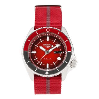 Seiko Mens SEIKO No. 5 Naruto Crossover Limited Edition Athleisure Casual Sports Commemorate Mechanical Watch SRPF67K1