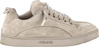 Celine Pre-owned Womens Huntington Low-Top Sneakers in Grey Calfskin Suede - Size EU 38