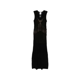 Liu Jo Knitted Dresses, female, Black, Size: XS LIU JO White Dresses Black