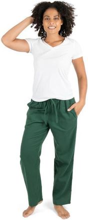 Leveret Womens Cotton Flannel Holiday Pajama Pants in Green at Nordstrom, Size Xx-Large