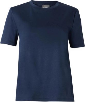 Max Mara Mmlastice Knit - Dames - T-shirts - Blauw - L - Katoen - Tops
