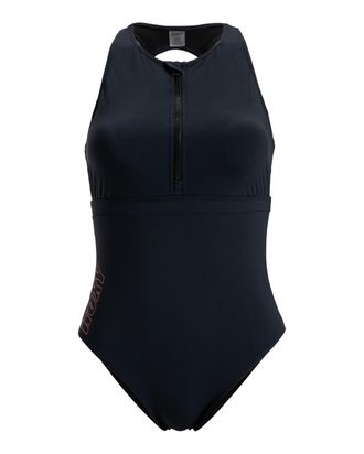 Roxy Badeanzug ROXY Roxy Active High 2024, Damen, Gr. XS, grau (anthrazit), Obermaterial: 75% Nylon, 25% Elasthan;, Badeanz&uuml;ge Badeanzug