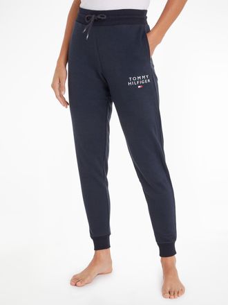 Tommy Hilfiger Jogginghose TRACK PANTS, Damen, Gr. XS (34), N-Gr, schwarz (desert, sky), Sweatware, Obermaterial: 50% Baumwolle, 50% Polyester, TOMMY HILFIGER UNDERW