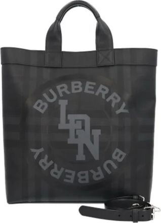 Burberry Pre-owned Tote Bags, female, Black, Size: ONE SIZE Pre-owned Leather shoulder-bags