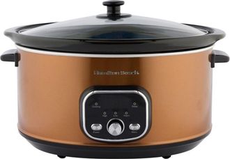 Hamilton Beach Digital Oval Slow Cooker 6.5L Copper - Hamilton Beach