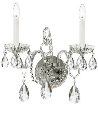 Crystorama 2-Light Traditional Crystal Sconce