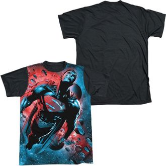 Superman Mens Red Sun T-Shirt, XX-Large, White