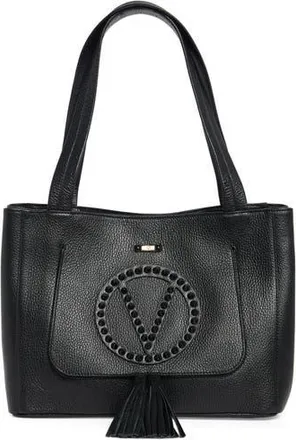 Mario Valentino Estelle Rock Tote Bag in Black at Nordstrom Rack