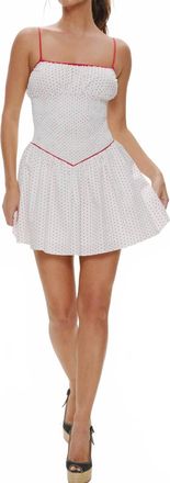 Frankies Bikinis Womens Coast Cotton Dress In Red Dot