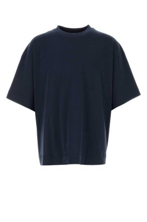 Dries Van Noten Midnight Blue Cotton Heno Oversize T Shirt