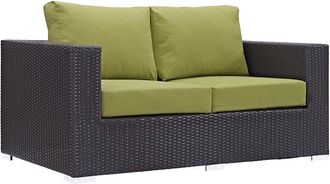 ModWay Convene Outdoor Patio Wicker Rattan Loveseat