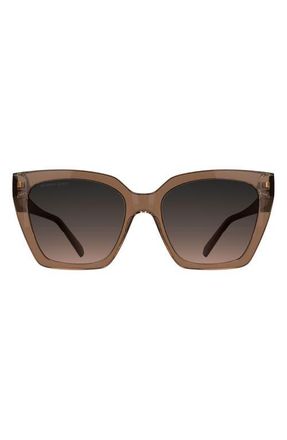 Kendra Scott Dira 56mm Gradient Tea Cup Sunglasses in Light Brown at Nordstrom