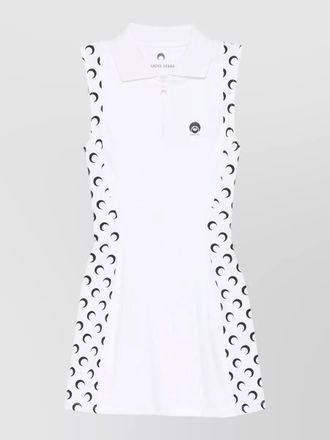 Marine Serre athleisure polo dress moon insert design