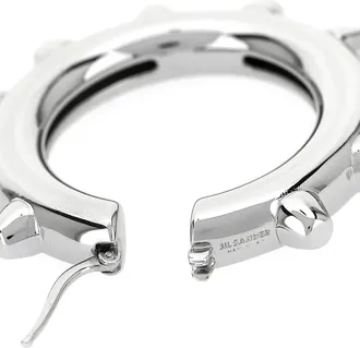 Jil Sander Womens Silver Brass Earrings