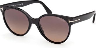 Tom Ford Ft 1311 01T Zonnebrillen - Dames - Zonnebrillen - Bruin - 56 MM - Accessoires