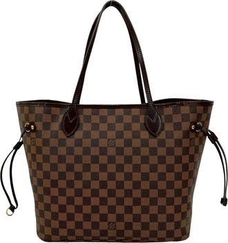 Louis Vuitton Brown Leather Pvc Handbag Shoulder Bag Tote Bag (Pre-Owned)