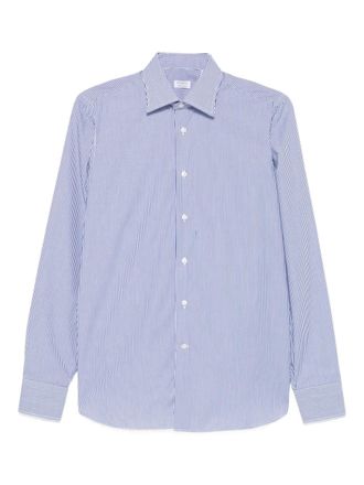 Borriello striped cotton shirt - Blue