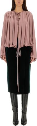 Saint Laurent Fluid-Strickbluse