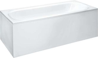 Laufen Laufen Solutions - Ba&ntilde;era Con Construcci&oacute;n Y Panel En L A La Izquierda, 180x80 Cm, Blanco H2245050000001