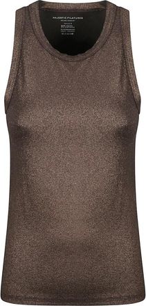 Majestic Filatures Mujer, Camisetas, Marrón, Talla: S