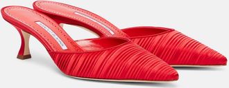 Manolo Blahnik Mules Carolyne 50 in raso