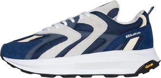 Mikakus Barcelona Blauw Glas Sneakers - Heren - Sneakers - Blauw - 40 EU - Leer - Schoenen