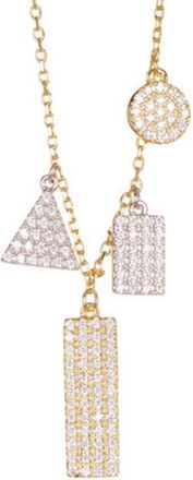 Adornia 14K Over Silver Crystal Necklace