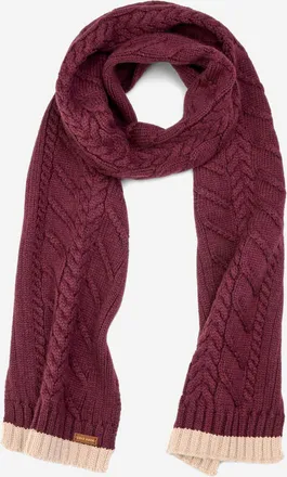 Cole Haan Womens Essential Rib Scarf - Red