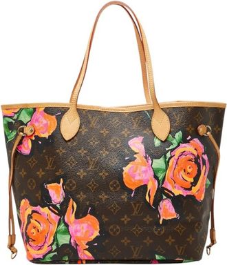Louis Vuitton Brown Monogram Rose Multi-Color Pvc Leather Handbag Tote Bag (Pre-Owned)