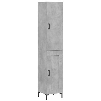 Berkfield Home Highboard Concrete Grey 34.5x34x180 cm Engineered Wood