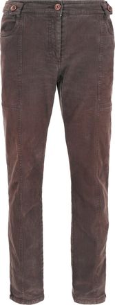 Max Mara Weekend Slim-Fit Jeans in Brown Cotton