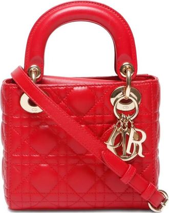 Dior Borsa a mano Lady Dior mini 2010-2025 - Rosso