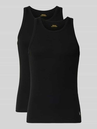 Ralph Lauren Slim Fit Unterhemd aus reiner Baumwolle im 2er-Pack in Black, Gr&ouml;&szlig;e XXL