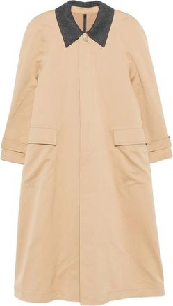 Carven Contrasting-collar Storm-flap Coat