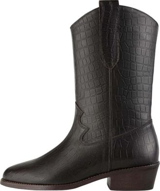L37 Rotsachtige Chic Schoeisel - Dames - Cowboylaarzen - Bruin - 36 EU - Schoenen