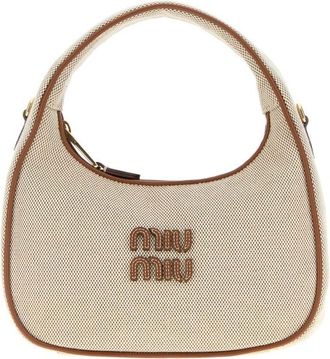 Miu Miu Two-tone Canvas Handbag