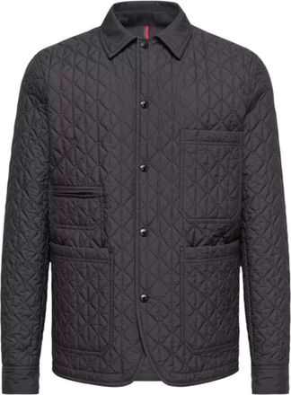 Moncler Theoline Diamond Quilted Padded Jacket - Heren - Jassen - Blauw - Maat: XL Zijde
