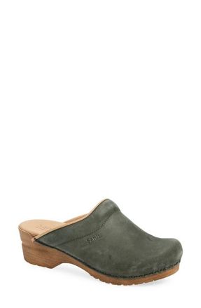 Sanita Ellis Leather Clog in Khaki at Nordstrom, Size 7Us