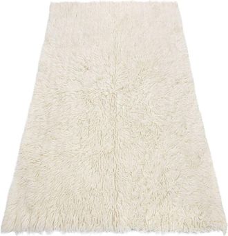 RugsX Flokati De Lana - Cubrecamas, Tart&aacute;n White 150x200 Cm