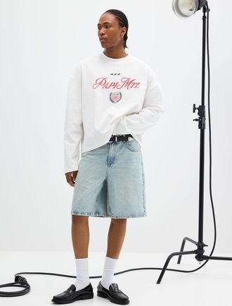 Papi Crest print long-sleeve T-shirt