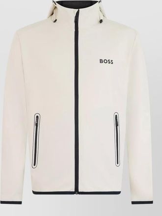 HUGO BOSS hooded zip-up lightweight jacket